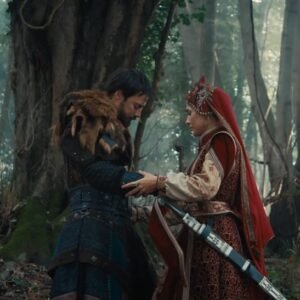 Orhan Bey and Nilüfer Hatun share a heartfelt reunion in Kuruluş Orhan, the popular Turkish series airing on ATV and streaming on MakkiTV.