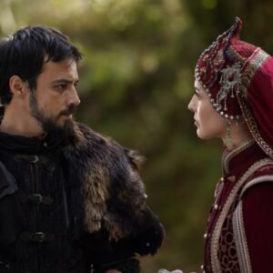 Exclusive first look from the set: Mert Yazıcıoğlu as Orhan Bey and Mahassine Merabet as Nilüfer Hatun in Kuruluş Orhan Season 1